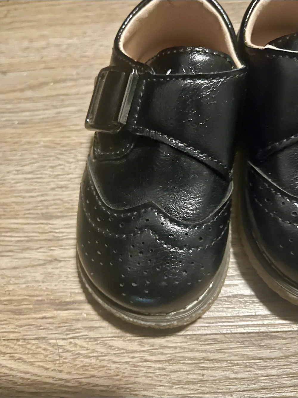 Meckior Classic Black Oxford Buckle Dress Shoes
